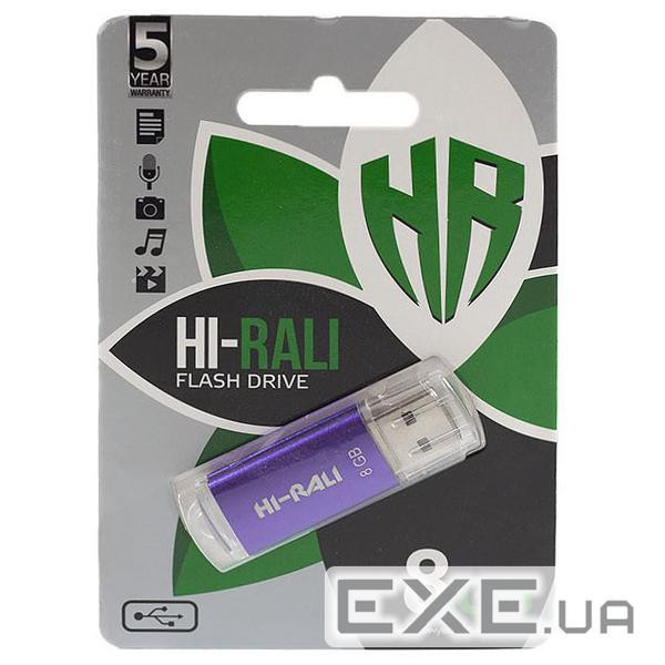 USB Flash Drive 8Gb Hi-Rali Rocket series Violet / HI-8GBVCVI
