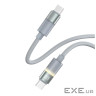 Дата кабель USB-C to USB-C 1.0m 3A 60W warm light gray ColorWay (CW-CBPDCC092-GR)