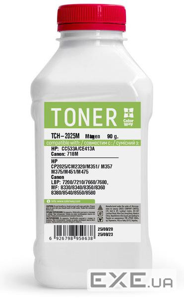 Тонер HP CLJ CP2025/2020/CM2320 Magenta 90g ColorWay (TCH-2025M)