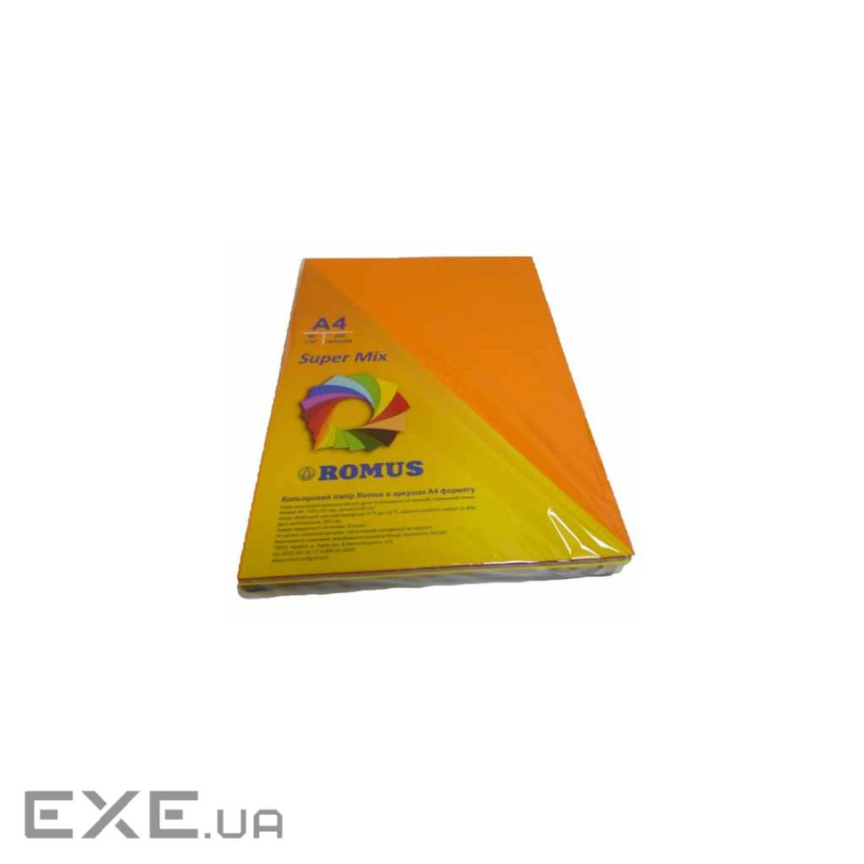 Папір Romus A4 80 г/м2 250sh, 10colors, Super Mix (R50959)