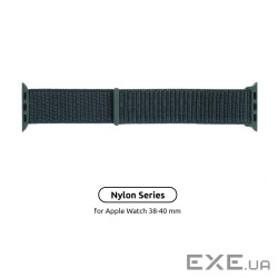 Ремінець Armorstandart Nylon Band для Apple Watch All Series 38/40/41mm Pine Green (ARM56842)