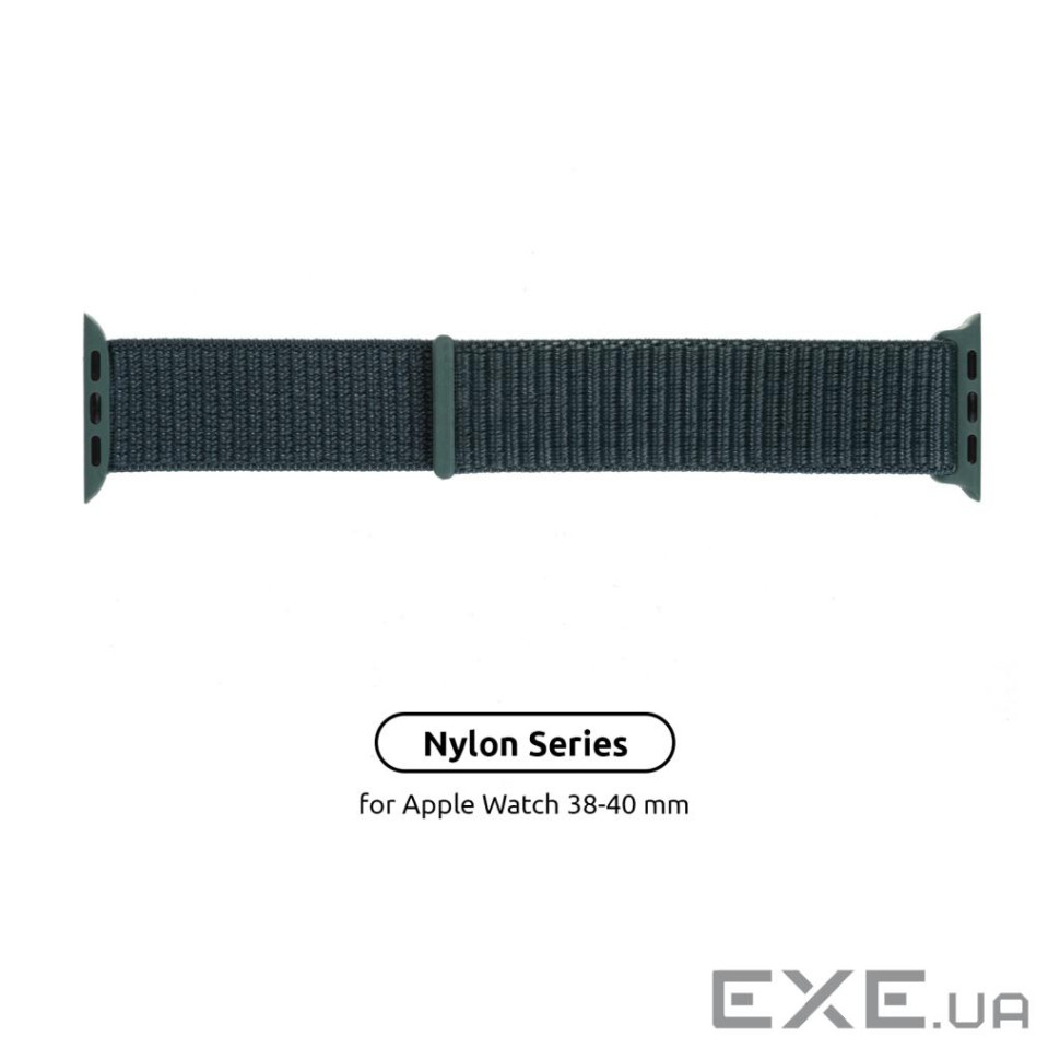 Ремінець Armorstandart Nylon Band для Apple Watch All Series 38/40/41mm Pine Green (ARM56842)