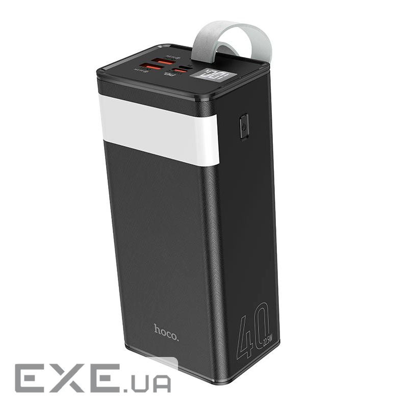 Power Bank HOCO J86 40000mAh, 2USB+Type-C+micro, PD20W, ліхтарик, Black, 0.790kg