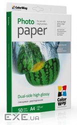 Photo paper ColorWay A4 155g Glossy 50st . (PGD155050A4)