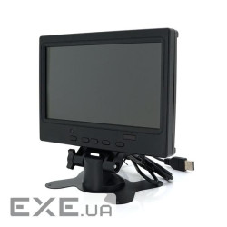 Монітор для відеоспостереження 7"(16：9) панель IPS, AV / VGA / HDMI роз&apo (N70-A06IPSTCH) &apo (N70-A06IPSTCH)