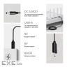 Кабель живлення ArmorStandart USB-DC 5.5x2.1 9V 0.8 м (ARM65662)