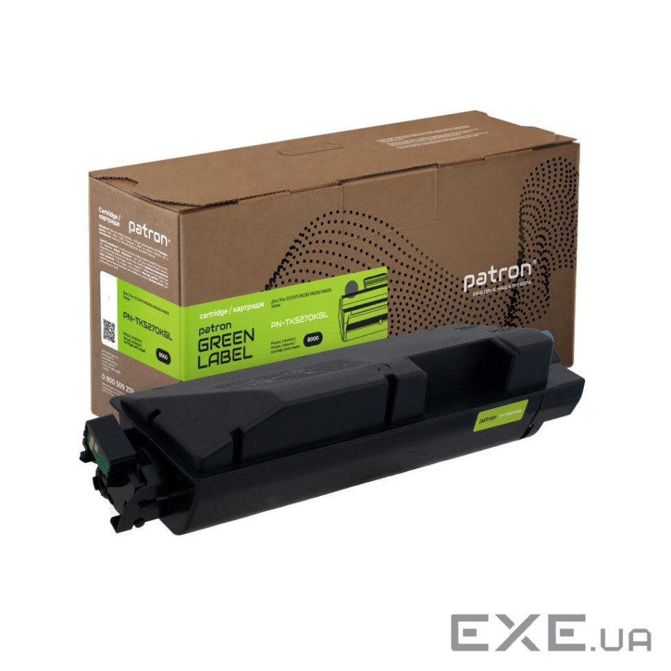Тонер-картридж Patron Kyocera Mita TK-5270K black Green Label (PN-TK5270KGL)