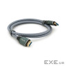 Кабель VEGGIEG V-H401 HDMI-HDMI 8K Premium, 1.0m, круглий, обплетення , Silv (YT-HDMI(M) / (M)V-H401)