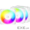 Набір із трьох вентиляторів для корпусу 120MM P12PRO REV ARGB 3P WHITE ACFAN00334A ARCTIC