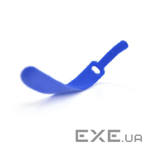 Стяжки на липучці 12*150мм, сині, ціна за штуку (10729) (10729)