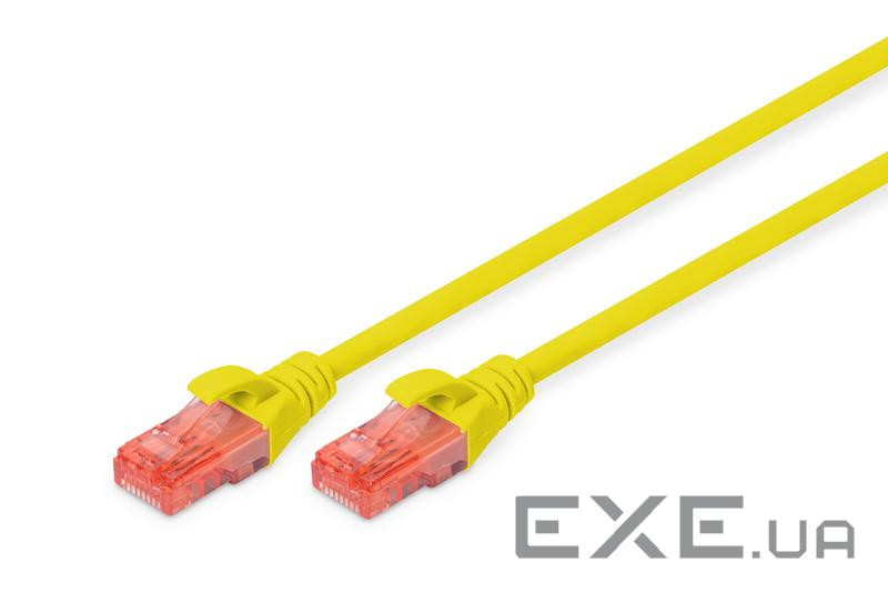 Патч-корд 2м , CAT 6 UTP, AWG 26/7, Cu, LSZH, yellow Digitus (DK-1617-020/Y)