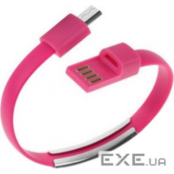 Кабель Data Charging Line Micro-USB 0.2м Pink (S0608)