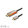 Кабель CABLETIME Type-C - HDMI 8K USB-C - HDMI 2м Black (CA914258)