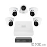 Комплект відеоспостереження на 5 камер GV-IP-K-W82/05 5MP (29480)