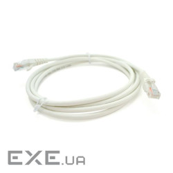 Патч-корд OK-net Кат.5e UTP 24AWG LSZH Білий 1м (OK-PC5103-W-LS0H)