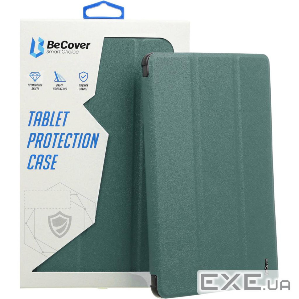 Чeхол-книжка BeCover Tri Fold Soft TPU Silicone для Apple iPad Pro 13" M4 2024 Dark Green (711752)