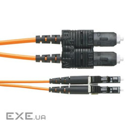 Патчкорд подвійний SC-LC, 50/125, 10GIG, 2м, LSZH (NKFPX2ELLSSM002) , LSZH (NKFPX2ELLSSM002)