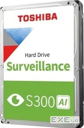 HDD Video Surveillance TOSHIBA S300 AI 10TB CMR, 3.5", 512MB, 7200RPM, SATA, 64 came (MG10ADA10TE-V)