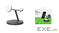 Зарядний пристрій Belkin 3in1 Magnetic Pad Qi2 15W Black (WIZ032KQBK)