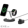Зарядний пристрій Belkin 3in1 Magnetic Pad Qi2 15W Black (WIZ032KQBK)