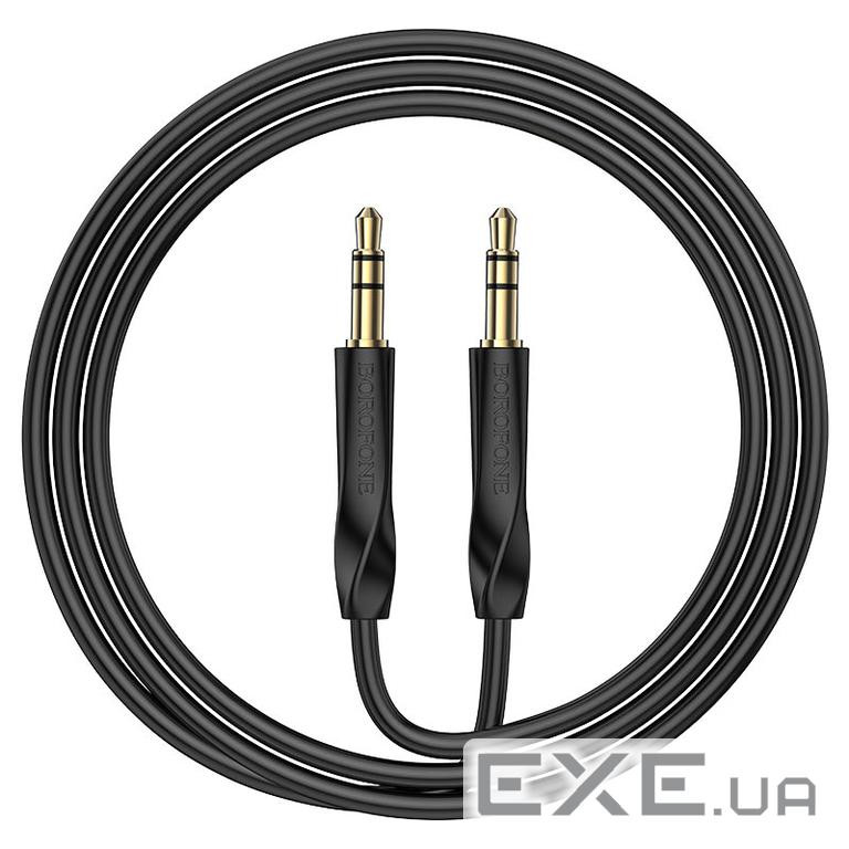 Кабель Borofone BL16 DC3.5 тато-тато 1.0м, круглий , Black, Box (BL16 / JB)