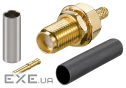 Антенний конектор FreeEnd-RF:RP-SMA M/F (конектор ),RG174/RG316 Gold (75.05.1696-1)
