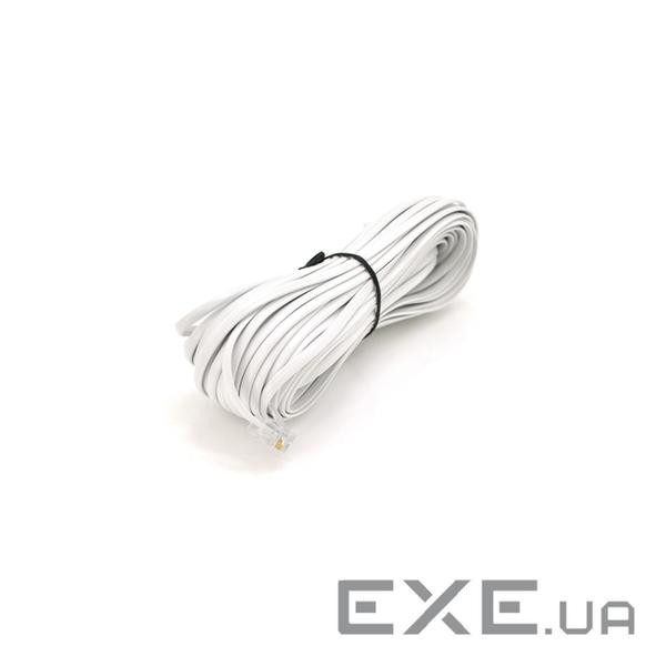 Патч-корд телефонний 20м RJ11 (6P4C) Voltronic (PC-20,0W)
