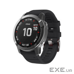 Ремінець для смарт-годинника Armorstandart Silicone 26mm для Garmin Fenix 5x/6x Black (ARM60803)