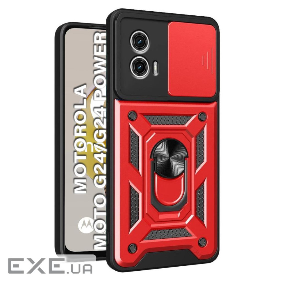 Чохол до мобільного телефона BeCover Military Motorola Moto G24/G24 Power Red (710725)