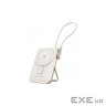 УМБ Choetech Magnetic Wireless 10000mAh 20W PD USB-C In/Out, Qi-15W,buid-in cabel White (B735-CCWH)