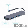 Концентратор Cablexpert USB-C 2-in-1 (A-CM-COMBO2-01)