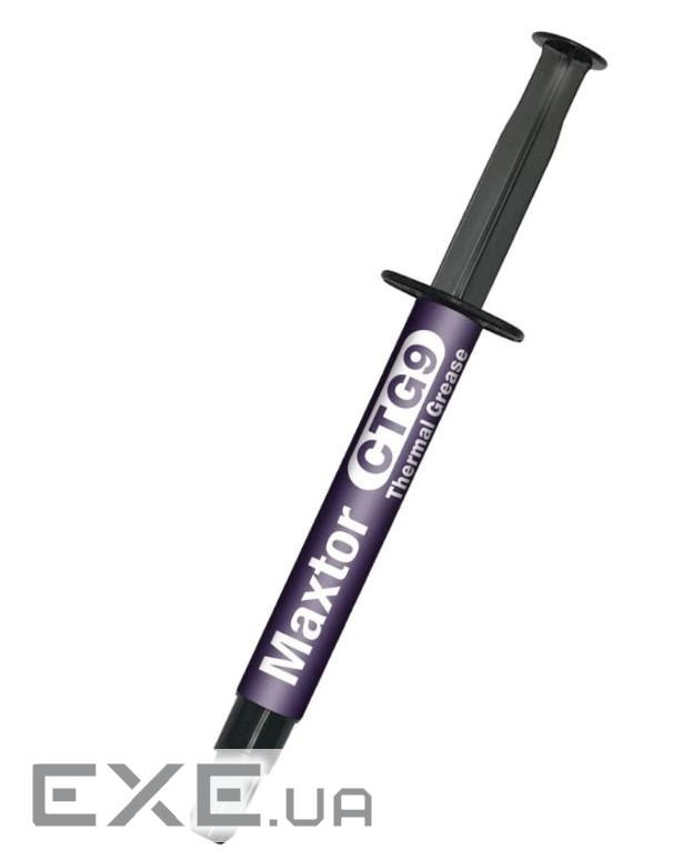 Термопаста Maxtor CTG9, 4 г, шприц, 13.5 Вт/мК, зі шпателем (CTG9E-4g)