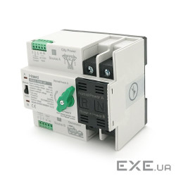 Автомат введення резерву (АВР) двополюсний HDQ3-125E / 2P, 230V / 125A на DIN-рейку для генераторів