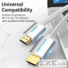 Кабель HDMI M - M, 5.0м, V2.1, 4K 60Гц, обплетення, Aluminum Alloy Type сірий Vention (AABIJ)