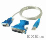 Кабель VOLTRONIC USB to RS-232 з перехідником RS-232 (9 pin) > (25Pin) (YT-A-USB/RS-232+RS-232)