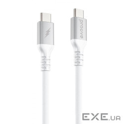 Кабель Proove ReGen Silicone Type-C to Type-C 60W (2m) white (CCRS60002222)