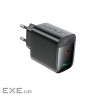 Зарядний пристрій 2xUSB 45W (USB-C+USB-A) Gan A106 Black Acefast (6974316284031)