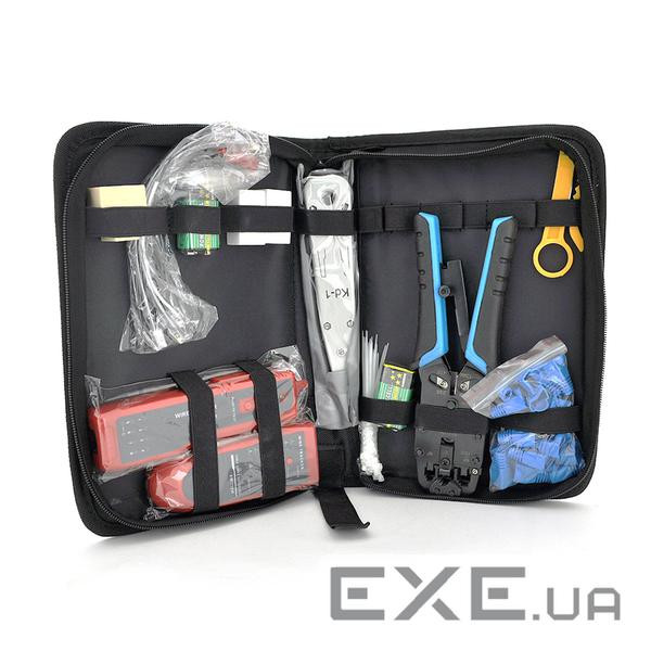 Набір монтажника 11 в 1 Merlion (A135), HT-806, HT-200R, KD-1, Stripper, конектори, ковпа (YT-A135)