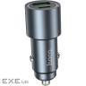 Зарядний пристрій HOCO 1xUSB-C PD30W + 1xUSB QC3.0 48W car adapter Z60 gray (6942007642095)