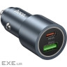 Зарядний пристрій HOCO 1xUSB-C PD30W + 1xUSB QC3.0 48W car adapter Z60 gray (6942007642095)