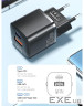 Зарядний пристрій Essager 1xUSB + 1xUSB-C PD20W GaN (ECTAC-HMB01-P)