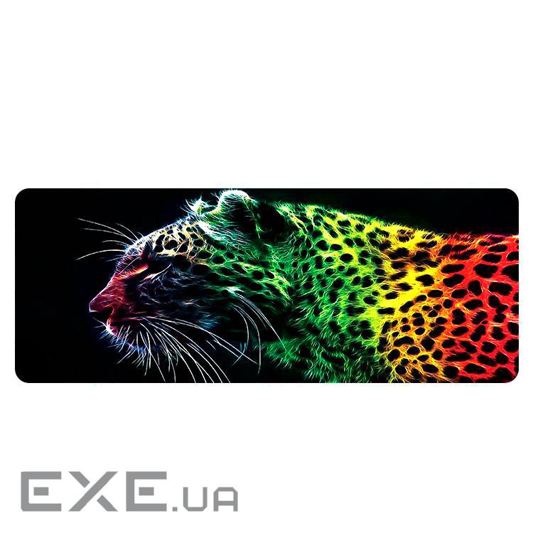 Коврик 300*700 тканинний Panther з боковою прошивкою, товщина 2 мм, Black, Пакет (P300-700)