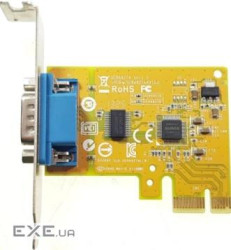 Двопортова плата розширення RS232 з інтерфейсом PCI. контролер SUNIX SUN1989 (SER5037A)