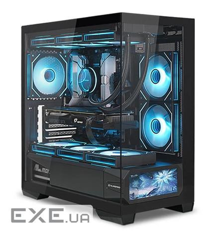 Корпус ALmordor QX25M LCD Black, без БЖ, для MicroATX/Mini ITX, 1xUSB-С, 2xUSB-A 3.0 (ALQX25MBK_LCD)