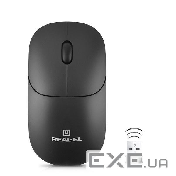 Миша бездротова REAL-EL RM-313 W Black (EL123200042)