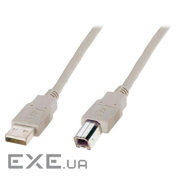 Кабель для принтера USB 2.0 AM/BM 3.0m Digitus (AK-300102-030-E)