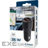 Зарядний пристрій Gembird 2xUSB QC3.0 car adapter black (TA-UC-A2QC36-CAR-01)