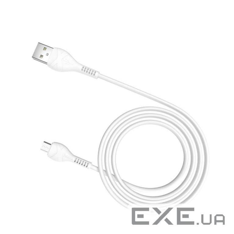 Кабель HOCO X37 Cool Power USB-A to Micro-USB 1м White (6931474710505)