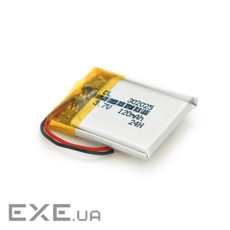 Літій-полімерний акумулятор 3*20*25mm (Li-ion 3.7В 120мА&middot,ч) (302025) ) (302025)