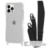 Чохол WAVE Clear Case with Strap iPhone 13 Pro black (57010 black)